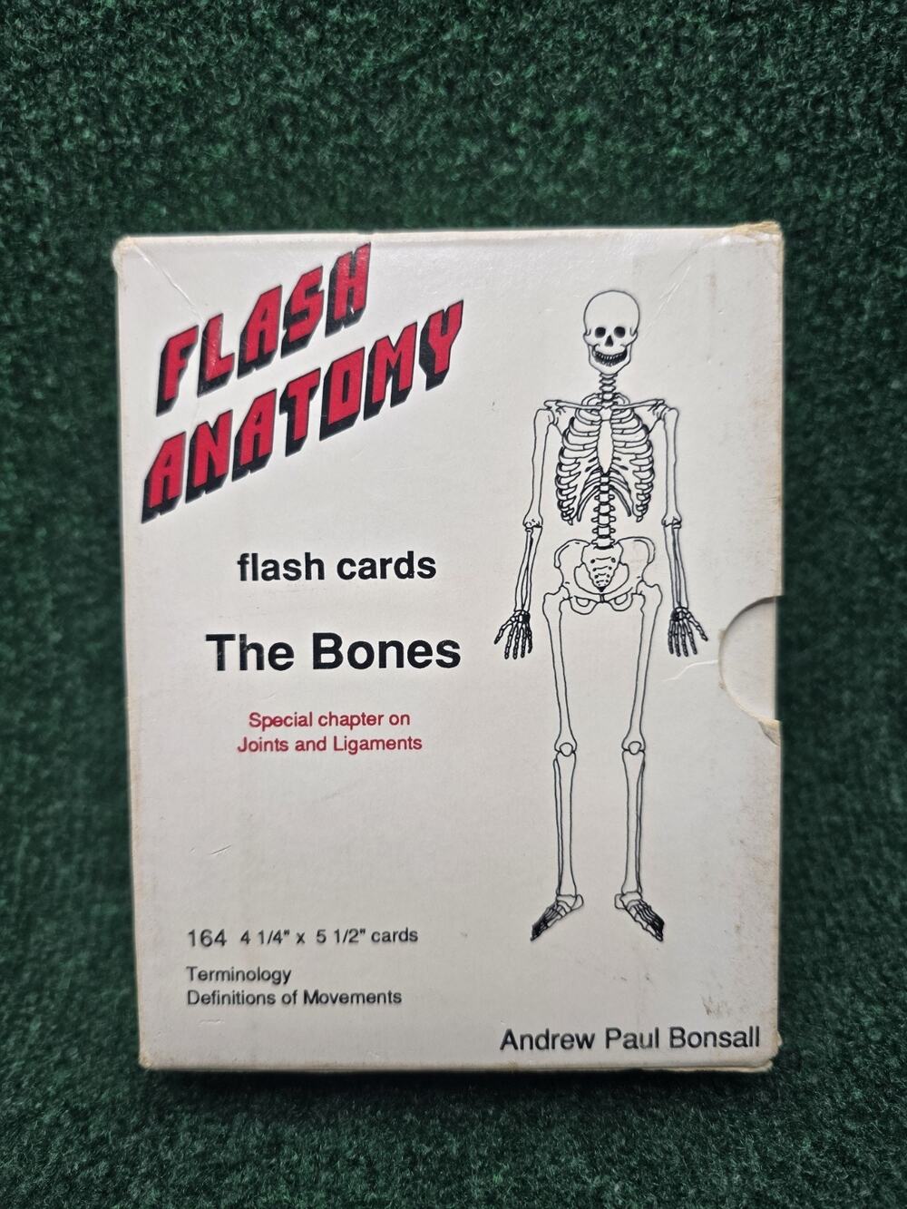 VTG Flash Anatomy The Bones 164 Cards Special Chapter On Joints and Ligaments